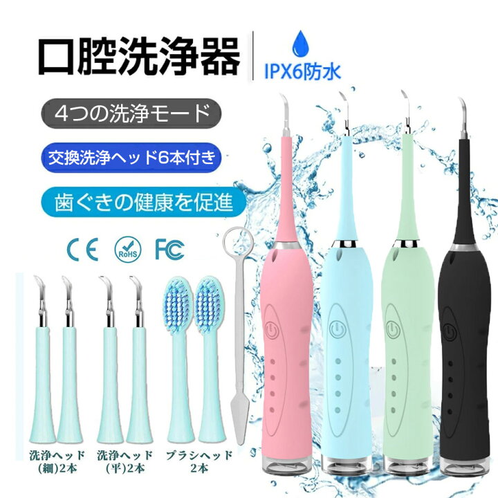 楽天市場】超買得なセット【交換洗浄ヘッド6本付き】 電動歯ブラシ 4 
