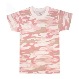 キッズ ロスコ 迷彩Tシャツ ベイビーピンク ミリタリー 子供 アメリカ直輸入 ROTHCO KID CAMO T-SHIRTS 米軍 レプリカ仕様！◇値引きクーポンと39ショップ限定条件クリアで送料無料