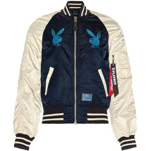 Ai R{ At@C_Xg[YvC{[C gbvK XJWKi PLAYBOY MULTI STACK BOMBER JACKETyVX[p[Z[39VbvNAő