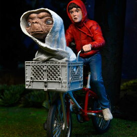 40周年記念 エリオットともだち E.T. アクションフィギュア ジオラマパックNECA 映画コレクション Elliott & E.T. on Bicycle