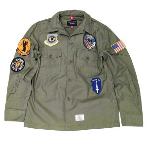 1950 M-65 �~���^���[�W���P�b�g USA �t�����b�y������ �A���t�@�C���_�X�g���[�Y���K�i ALPHA INDUSTRIES INC deco fatigue squadron shirt jacket m-65