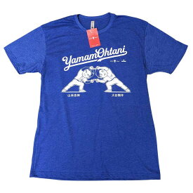 並行輸入品 MLBドジャース 公式ライセンス 大谷翔平と山本由伸 のフュージョン TシャツROTOWEAR社 正規品YamamOhtani T-Shirt FROM USA