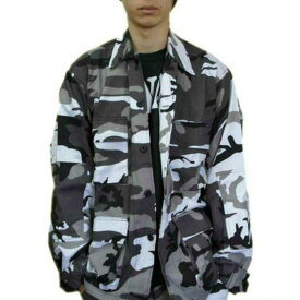 USA戦闘服 B.D.U.ジャケット迷彩 シティ柄 ミリタリーアウター ロスコROTHCO Color Camo B.D.U SHIRTS！◇値引きクーポンと39ショップ限定条件クリアで送料無料