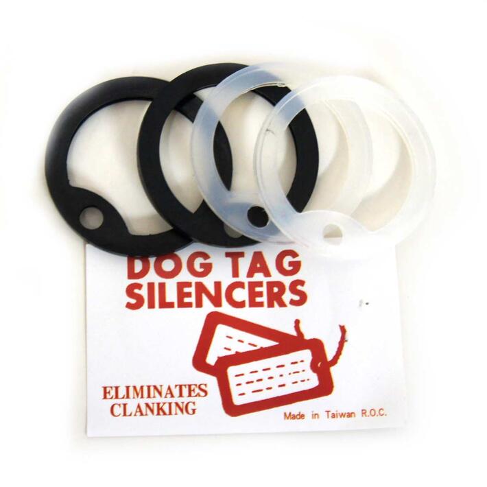 ドッグタグ サイレンサー ブラック 10枚セット ラバー ドックタグ 認識票 DOG TAG つやあり 艶あり つやなし メンズアクセサリー ドッグタグパーツ 識別票 Dog Tag