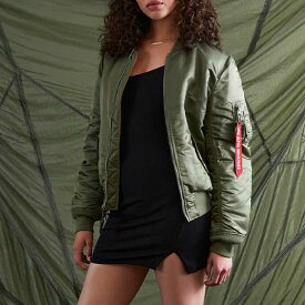 USAアルファインダストリーズ ウィメンズ MA-1 フライト ジャケット セージグリーン正規品 米国版 ALPHA INDUSTRIES MA-1 BOMBER JACKET！◇値引きクーポンと39ショップ限定条件クリアで送料無料