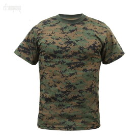 ロスコ キッズ 迷彩Tシャツ ウッドランドデジタルカモ ミリタリー 子供アメリカ直輸入 ROTHCO KID CAMO T-SHIRTS 米軍 レプリカ仕様！◇値引きクーポンと39ショップ限定条件クリアで送料無料