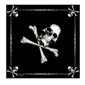 スカル海賊旗 バンダナ 22インチ四方 ロスコRothco Jolly Roger Bandana USA直輸入！◇値引きクーポンと39ショップ限定条件クリアで送料無料